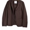 Tops * | Hansen Garments Elias | Four Button Blazer | Dark Rust