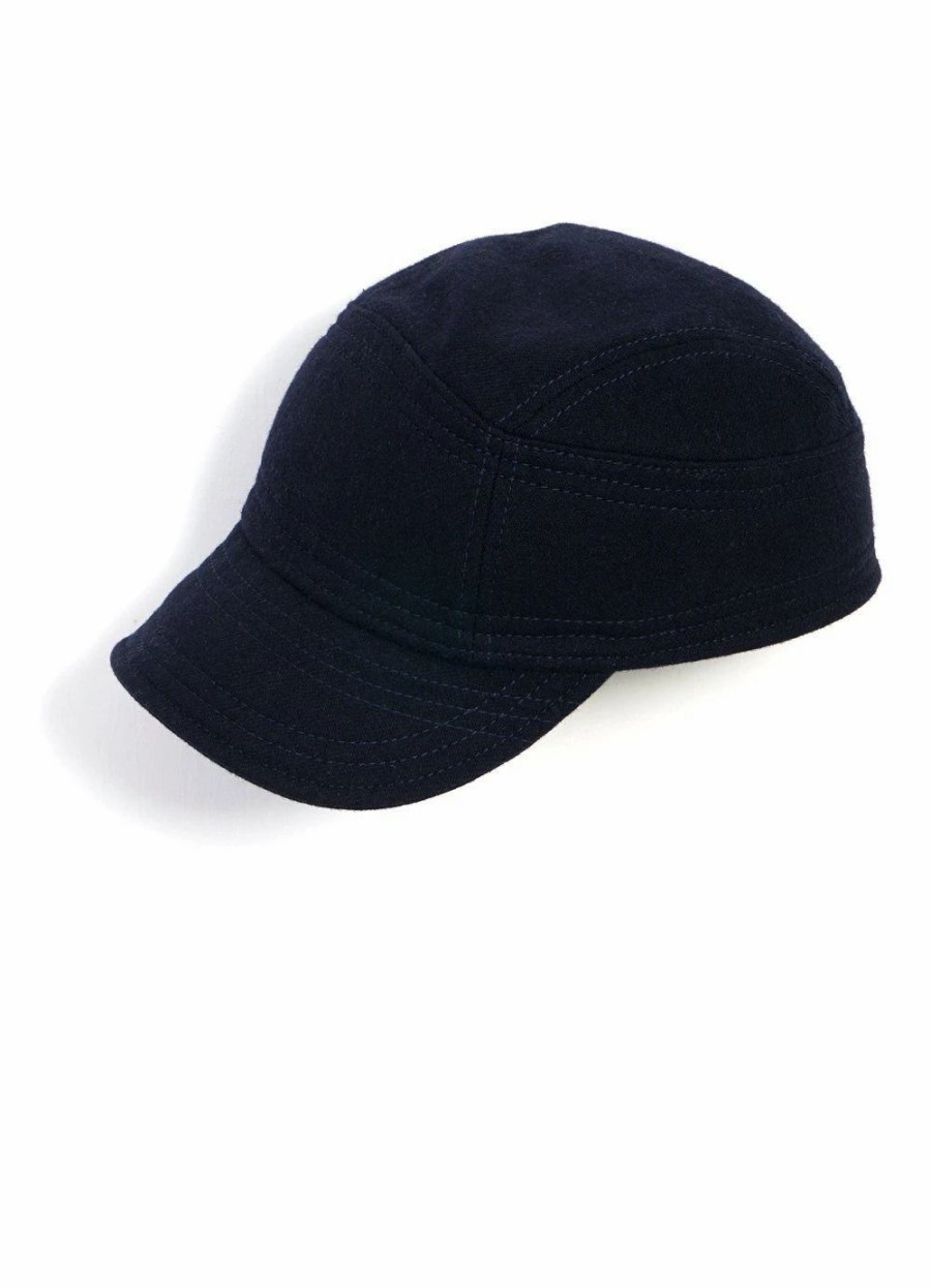 Accessories * | Hansen Garments Eskild | Mechanics Cap With Earflaps | Navy