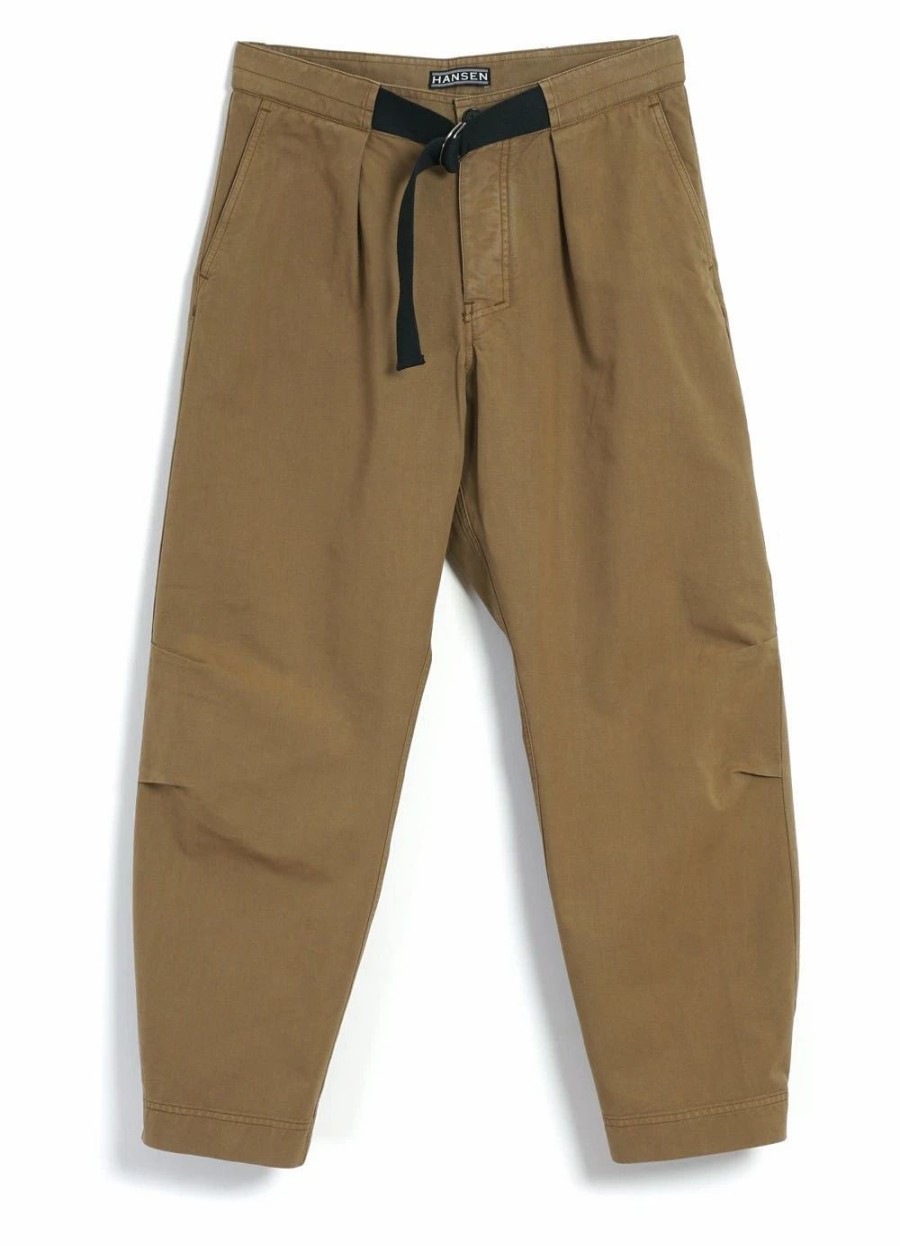 Bottoms * | Hansen Garments Karlo | Wide Cut Utility Trousers | Khaki