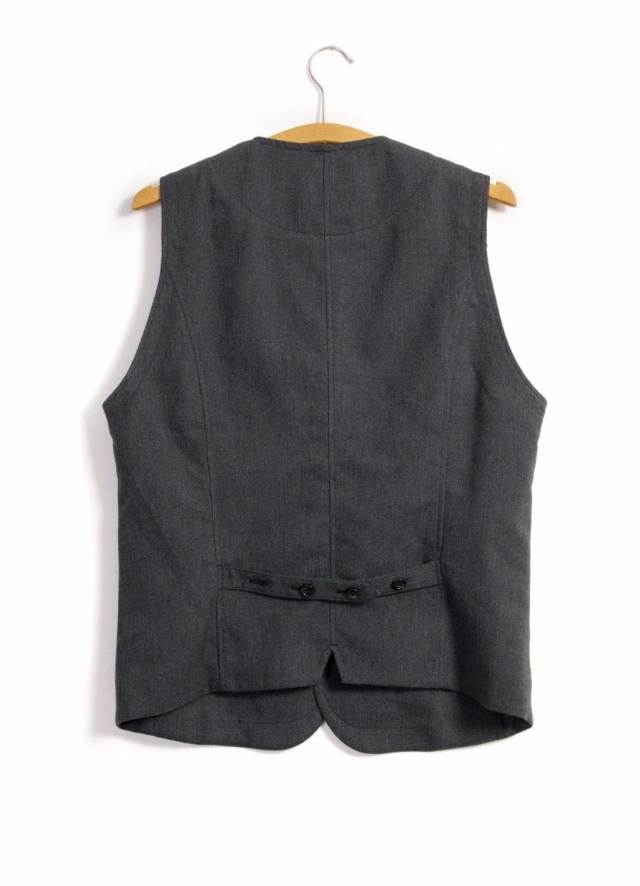 Tops * | Hansen Garments Daniel | Classic Waistcoat | Graphite