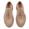 Footwear * | Heschung Catalpa | Water-Resistant Suede Derby Shoe | Cream