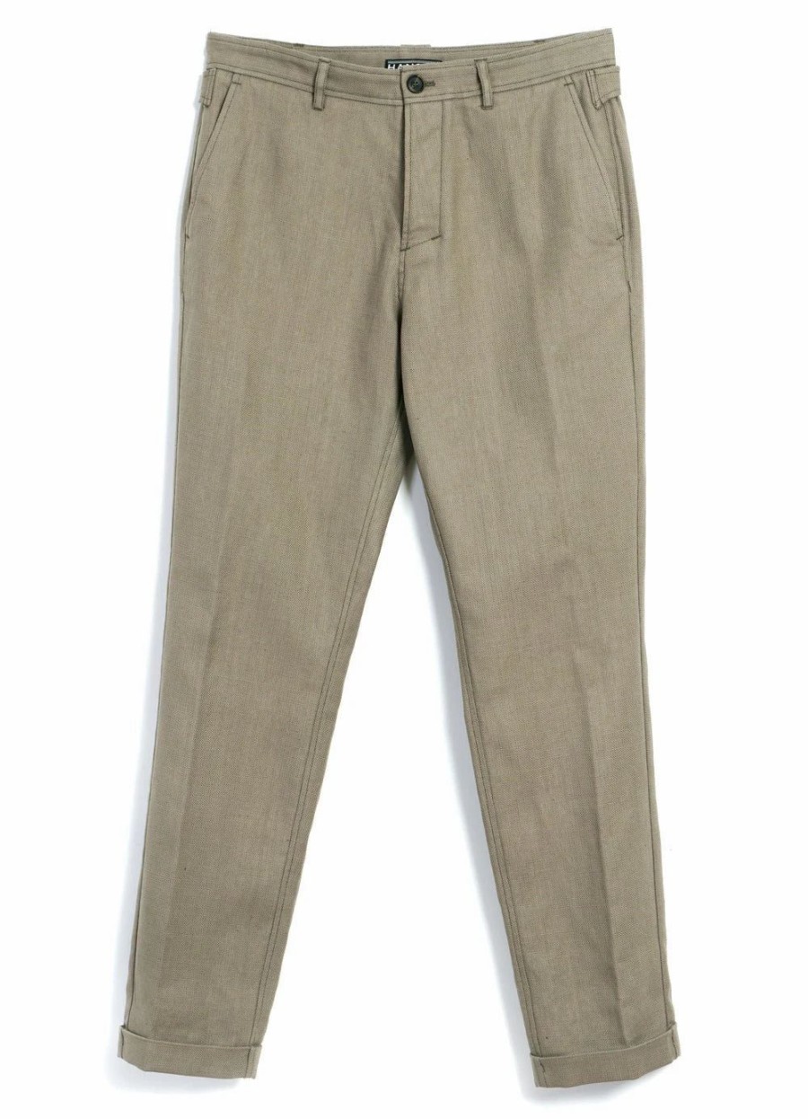 Bottoms * | Hansen Garments Finn | Side Buckle Regular Trousers | Bay Leaf