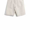 Bottoms * | Hansen Garments Robin | Super Wide Pleated Shorts | Flax Nature