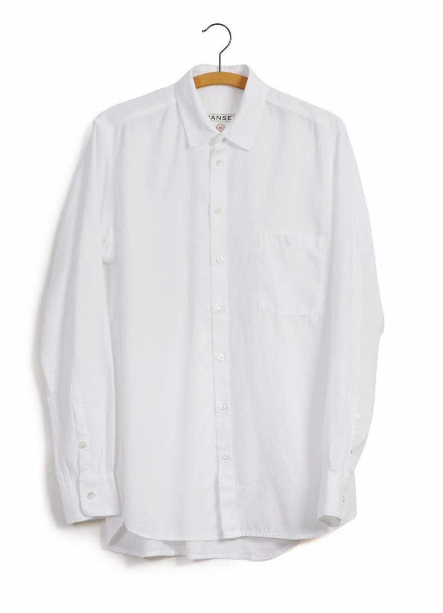 Tops * | Hansen Garments Henning | Casual Classic Shirt | White