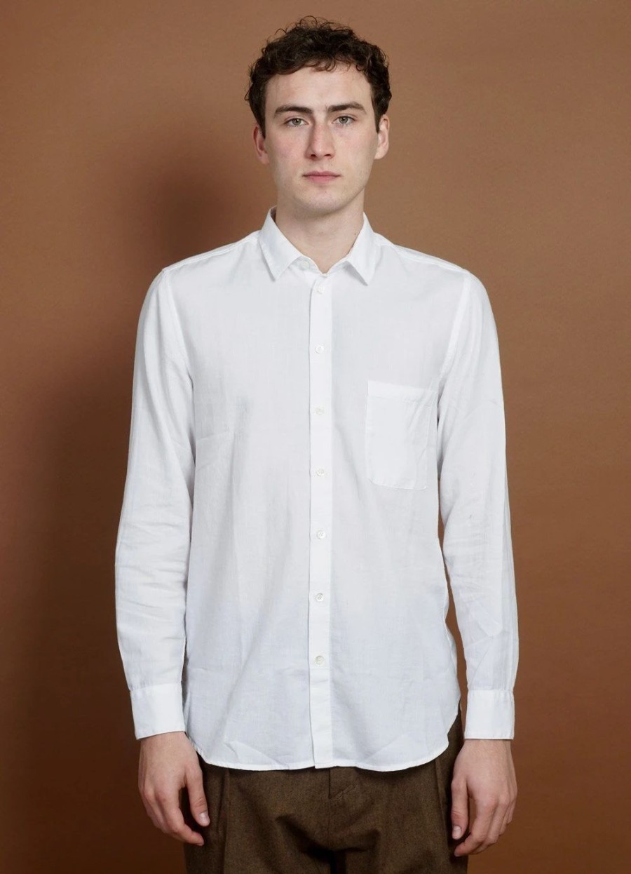 Tops * | Hansen Garments Henning | Casual Classic Shirt | White