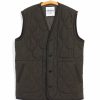 Tops * | Hansen Garments Tony | Bonded Padded Vest | Dark Army