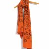 Accessories * | Kapital Peace | Compressed Wool Scarf | Orange