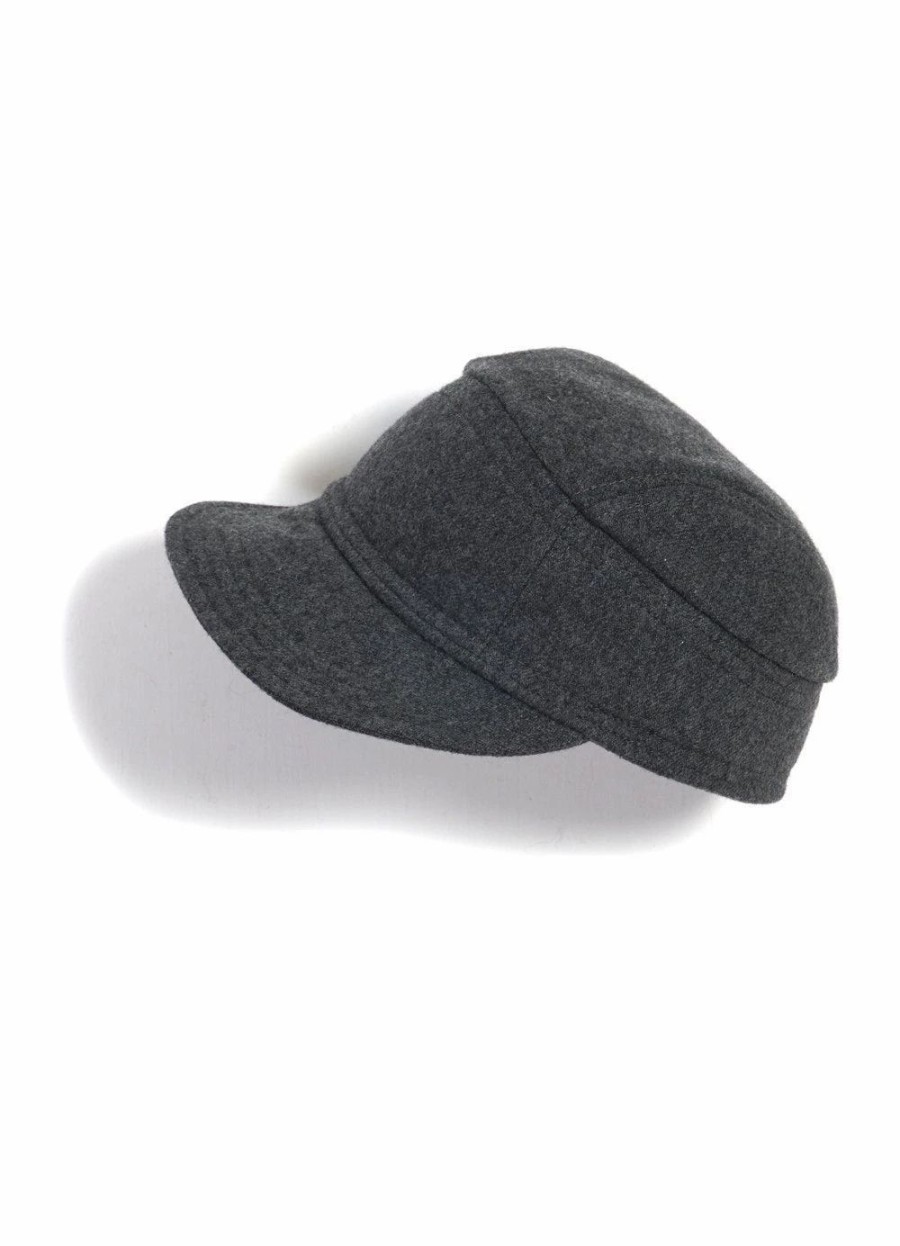 Accessories * | Hansen Garments Eskild | Mechanics Cap With Earflaps | Grey Melange