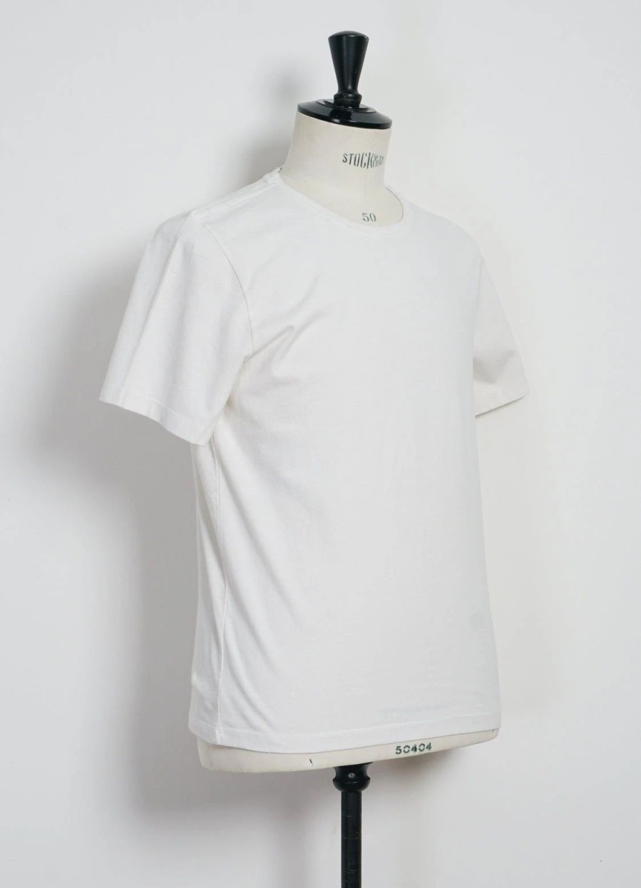 Tops * | Hansen Garments Julian | Crew Neck T-Shirt | White