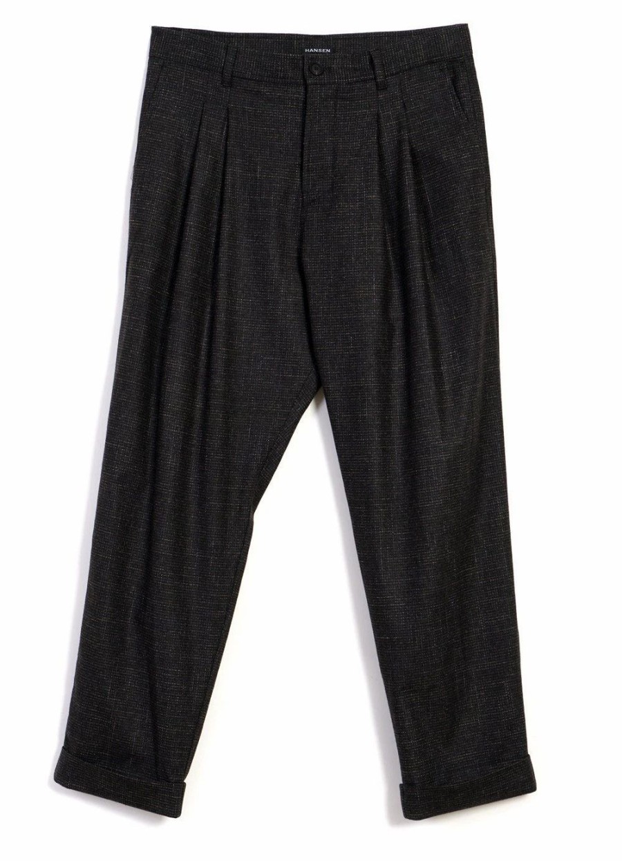 Bottoms * | Hansen Garments Sylvester | Double Pleated Trousers | Macchiato