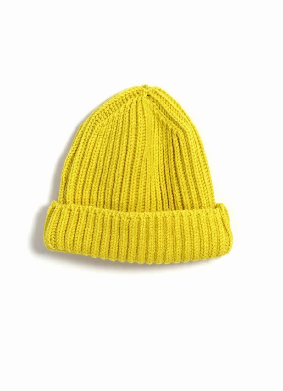 Accessories * | G.R.P Beanie | Merino Wool | Yellow