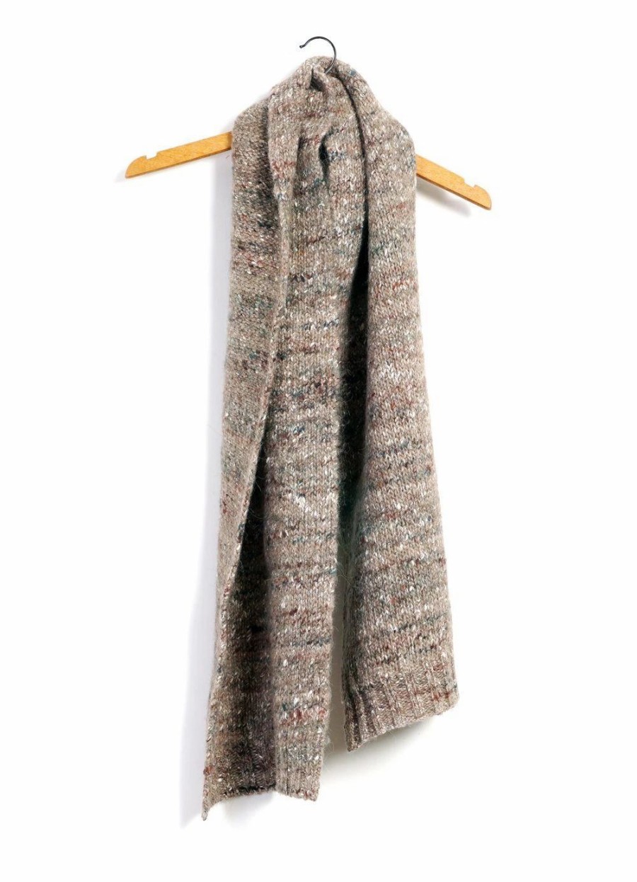 Accessories * | Hansen Garments Frans | Chunky Knitted Scarf | Beigetweed