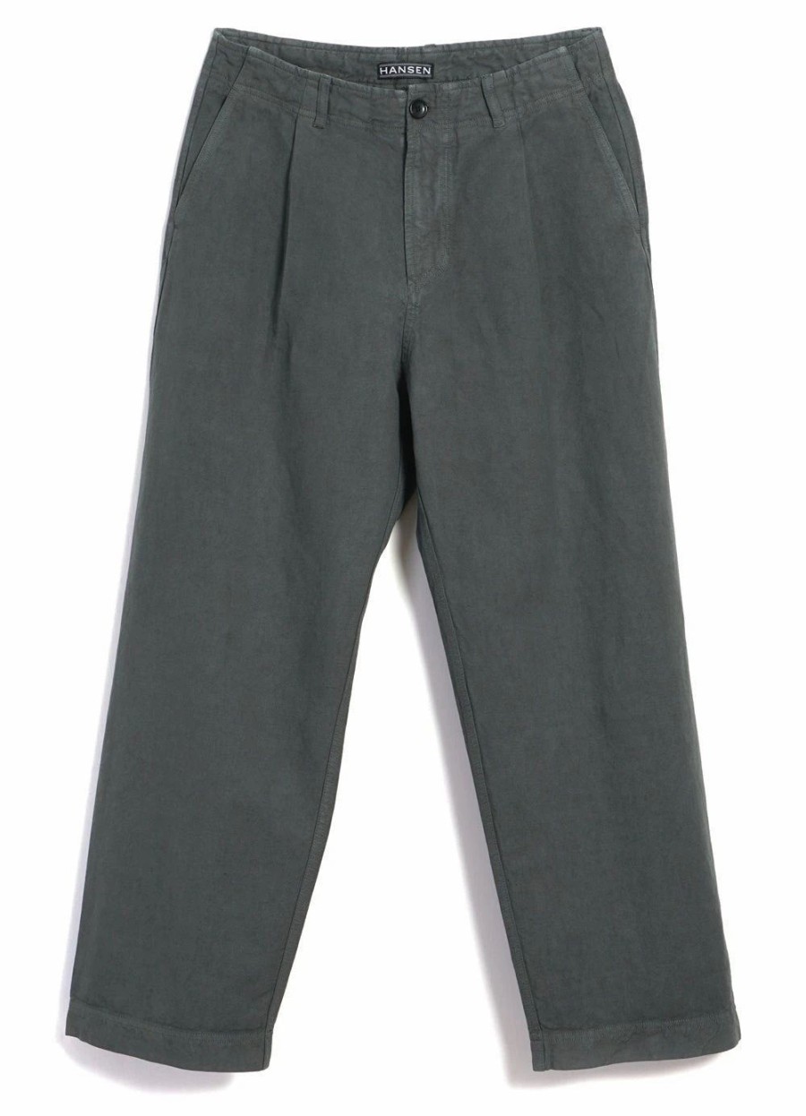 Bottoms * | Hansen Garments Bobby | Super Wide Pleated Trousers | Oxidized