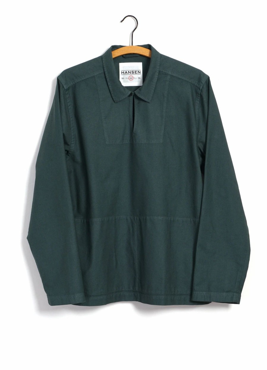 Tops * | Hansen Garments Magne | Casual Pull-On Shirt | Petrol