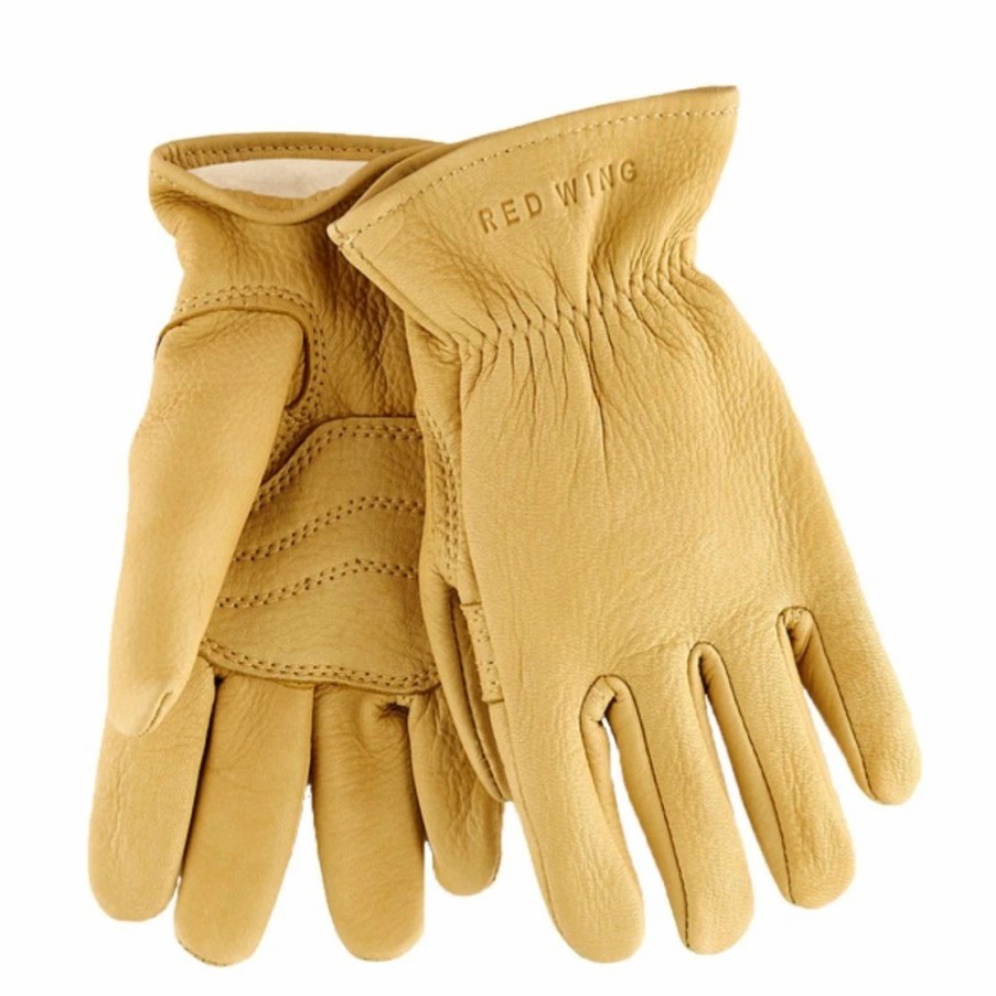 Accessories * | Red Wing Leather Glove | Lined Buckskin | Yellow