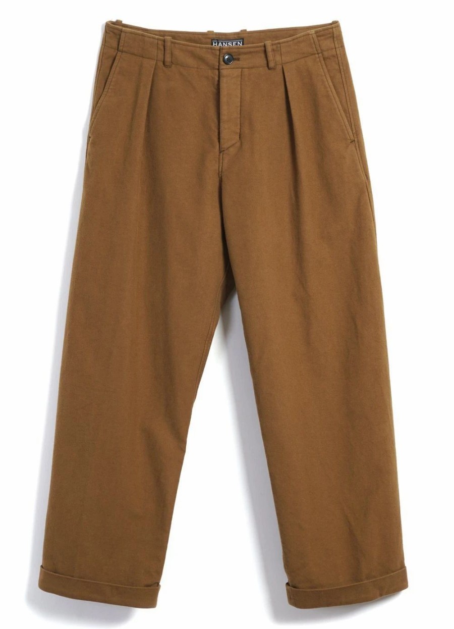 Bottoms * | Hansen Garments Bobby | Super Wide Pleated Trousers | Turmeric