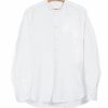 Tops * | Hansen Garments Ante | Collarless Shirt | White